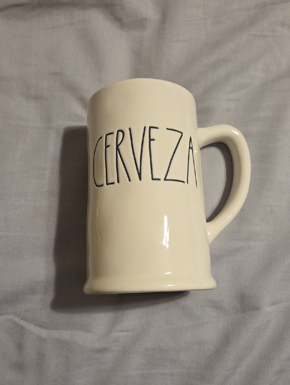 Rae Dunn CERVEZA Cream Ceramic Stein